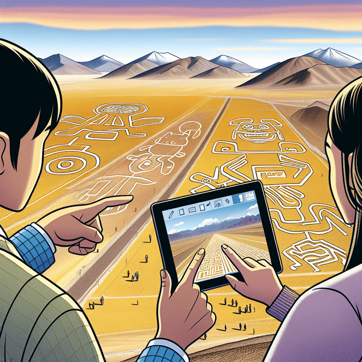 Nazca Lines Illustration
